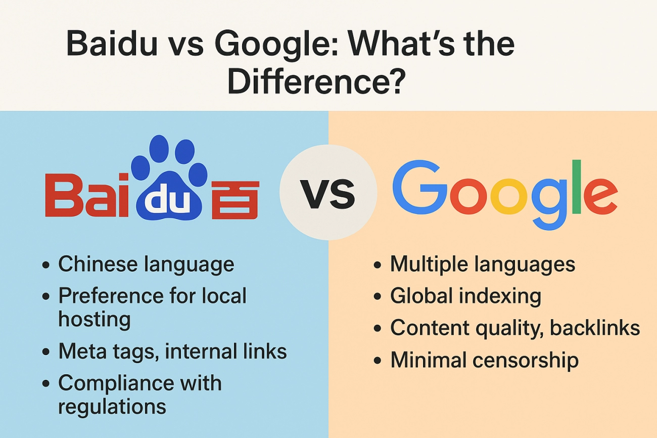 Google vs Baidu SEO Differences Summary